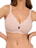 Bras for Women No Underwire Wave Push Up Wireless Bra Seamless Bras Full Coverage Bralettes Lift Everyday Bras