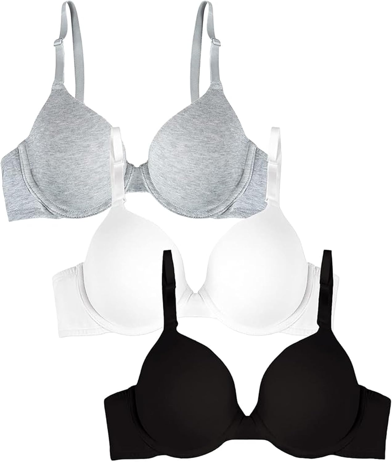 Women's Smooth Cotton T-Shirt Bra - Ultra-Soft, Flexible, and Invisible Under Tees