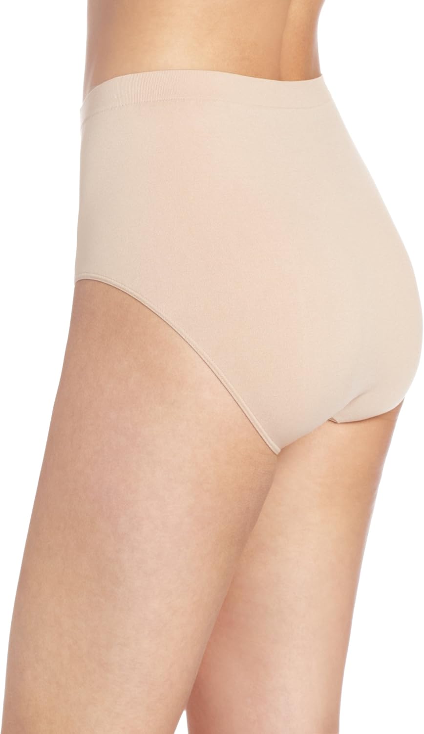 Women Comfort Revolution Seamless Underwear Brief, Microfiber Stretch Underwear for Women, High Rise Panties